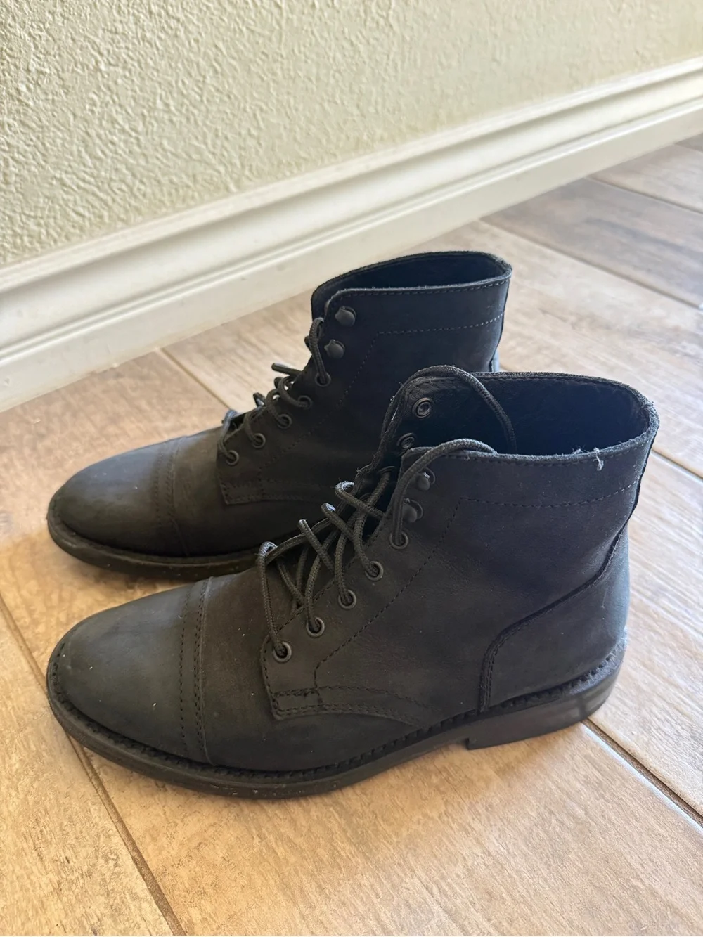 Thursday Boot Company Men's Black-Matte Leather Boots (Captain)